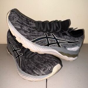 Asics Womens Gel Nimbus 23 1012A880 Gray Running Shoes Sneakers Size 10